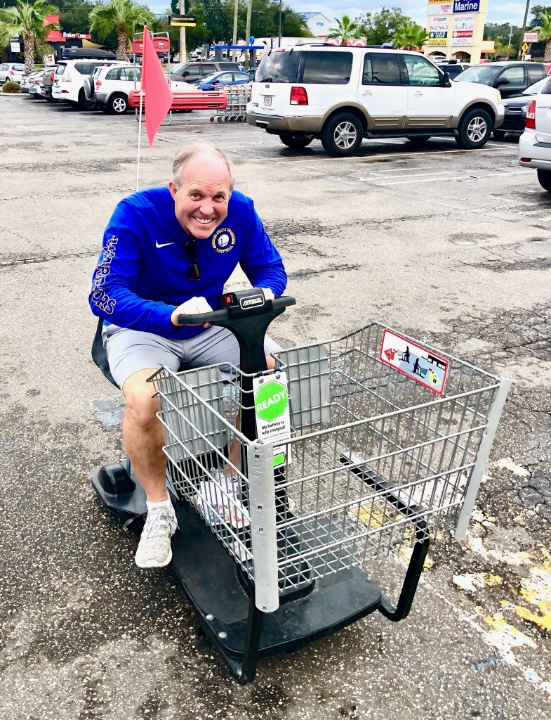 Michael Returning a cart...