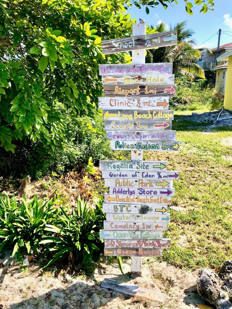 Sign at Black Point Settlement