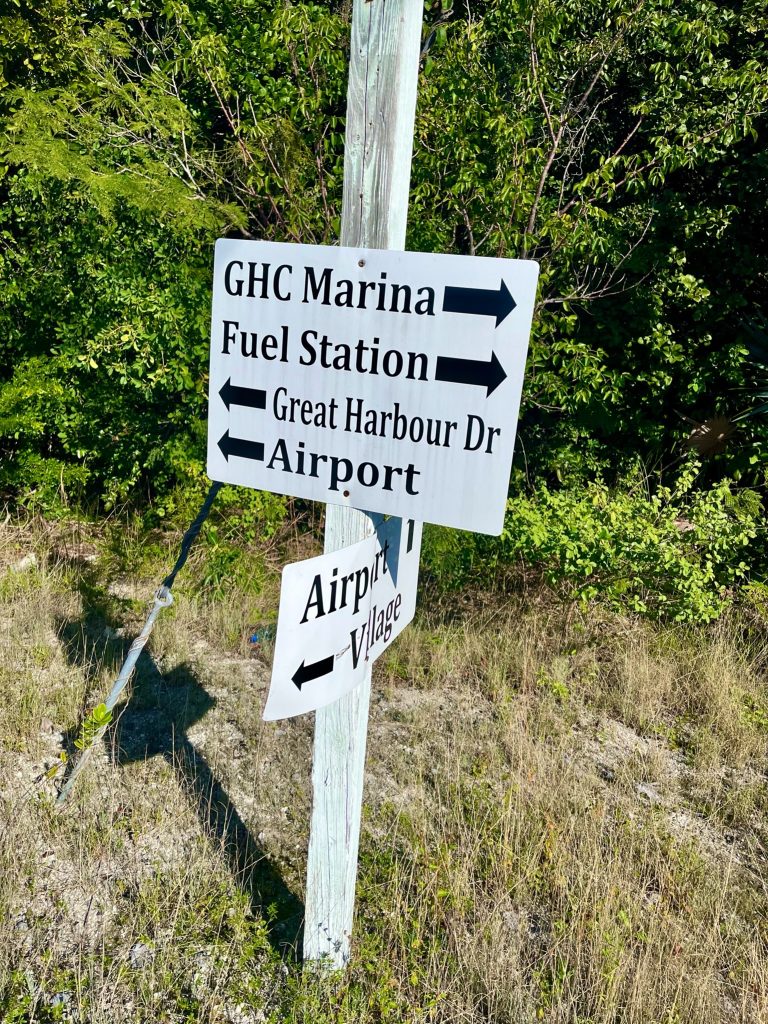 Great Harbour Cay Street Sign