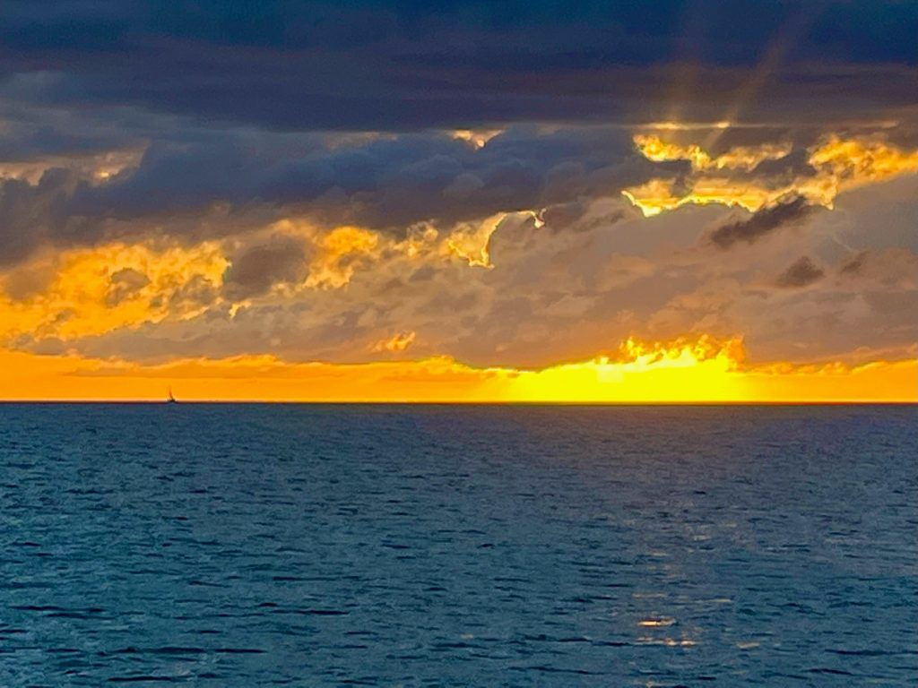 Sunset at Water Cay