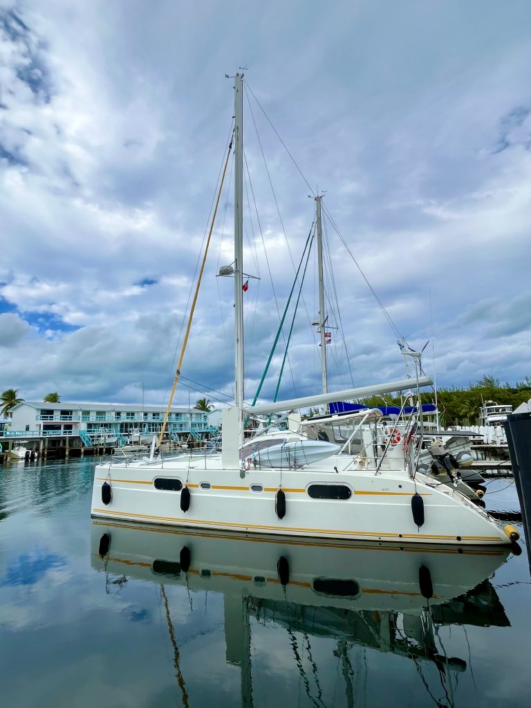 Docked at Great Harbour Cay